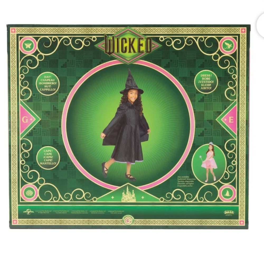 Wicked Elphaba Kids Costume - Black and Purple